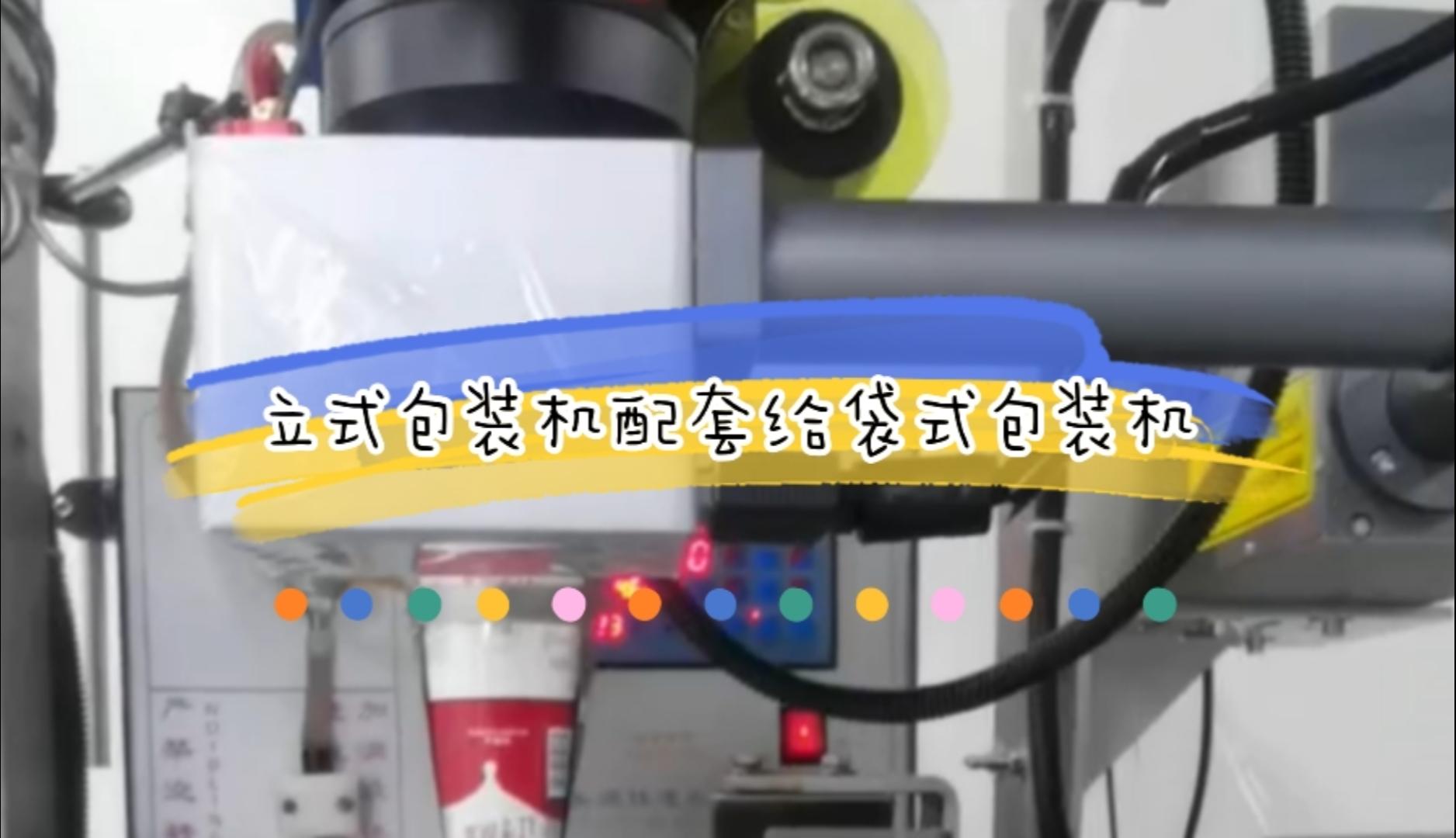 立式包装机激光喷码机应用
