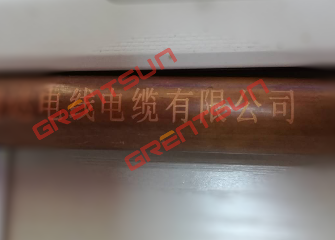 吉瑞祥金属护套线缆激光打码效果